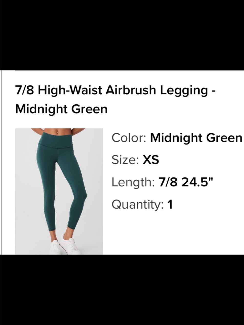 ALO Yoga High-Waist Leggings in Dark Teal